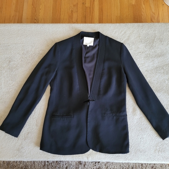 Rebecca Taylor open front black blazer size 4 - Picture 3 of 15